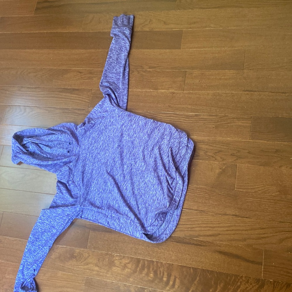 Purple plain long sleeve girls